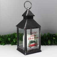 Personalised Driving Home For Christmas Rustic Black Lantern Extra Image 1 Preview